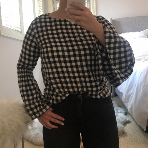 beachlunchlounge Tops - Plaid dressy top